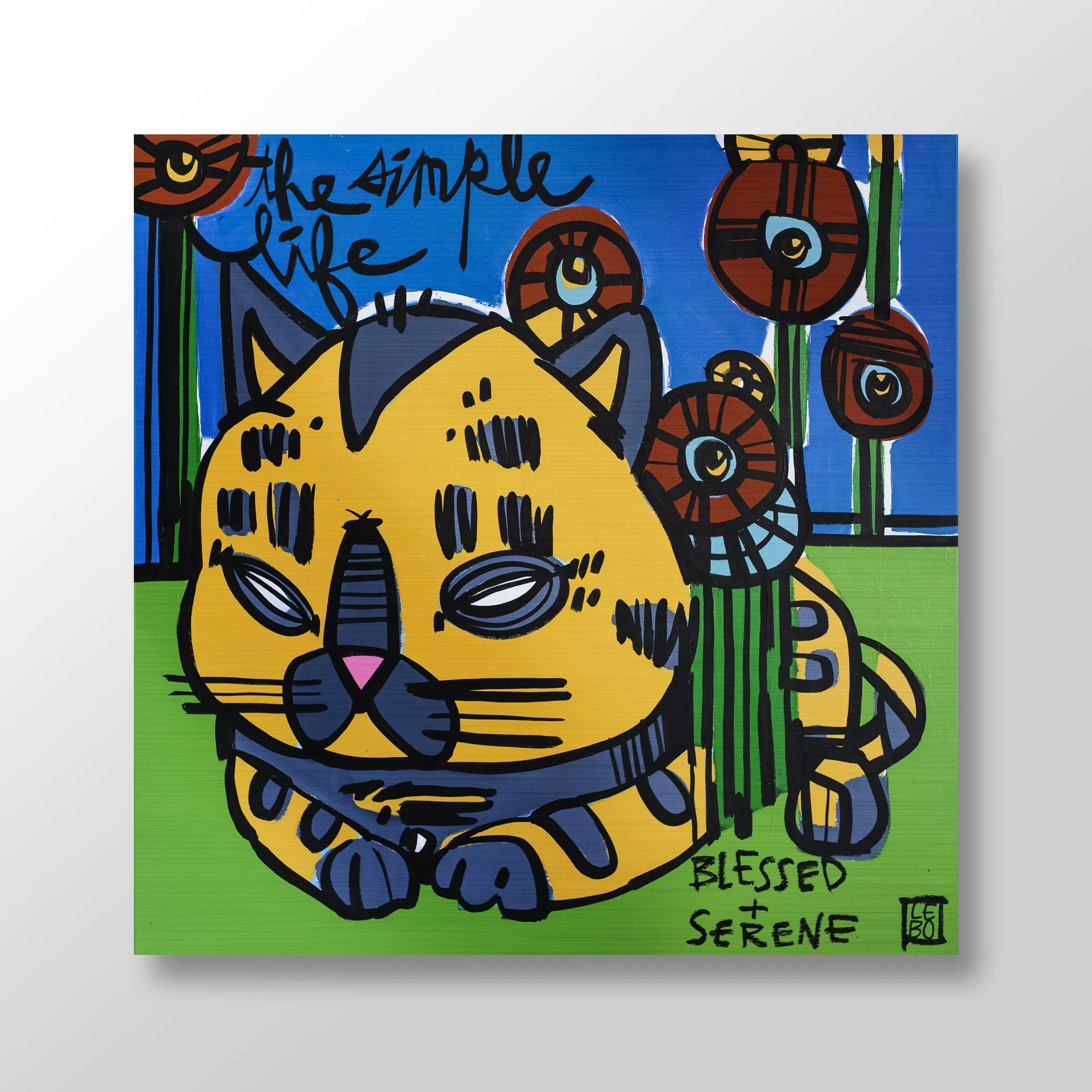 The Simple Life - Lebo Brushed Aluminum Artbond