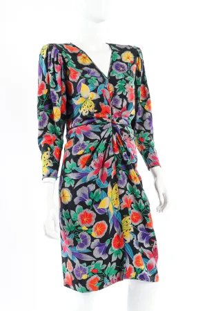 Tropical Drape Dress