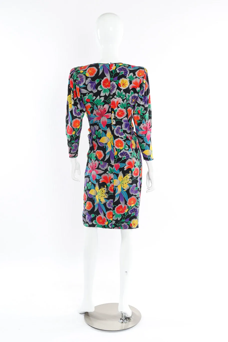Tropical Drape Dress