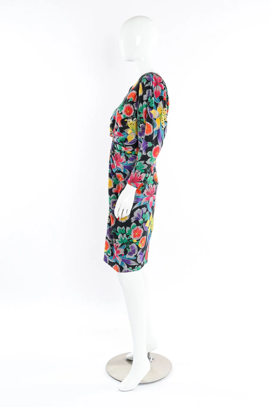 Tropical Drape Dress