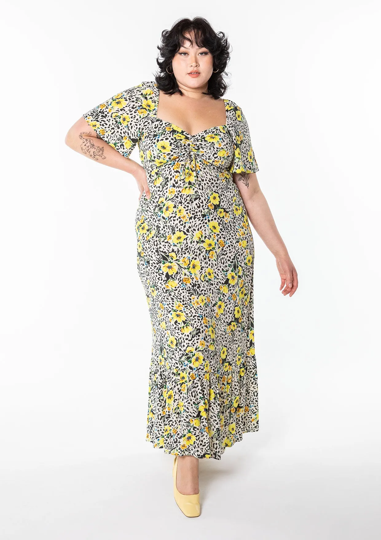 Tuscan Floral Maxi Dress