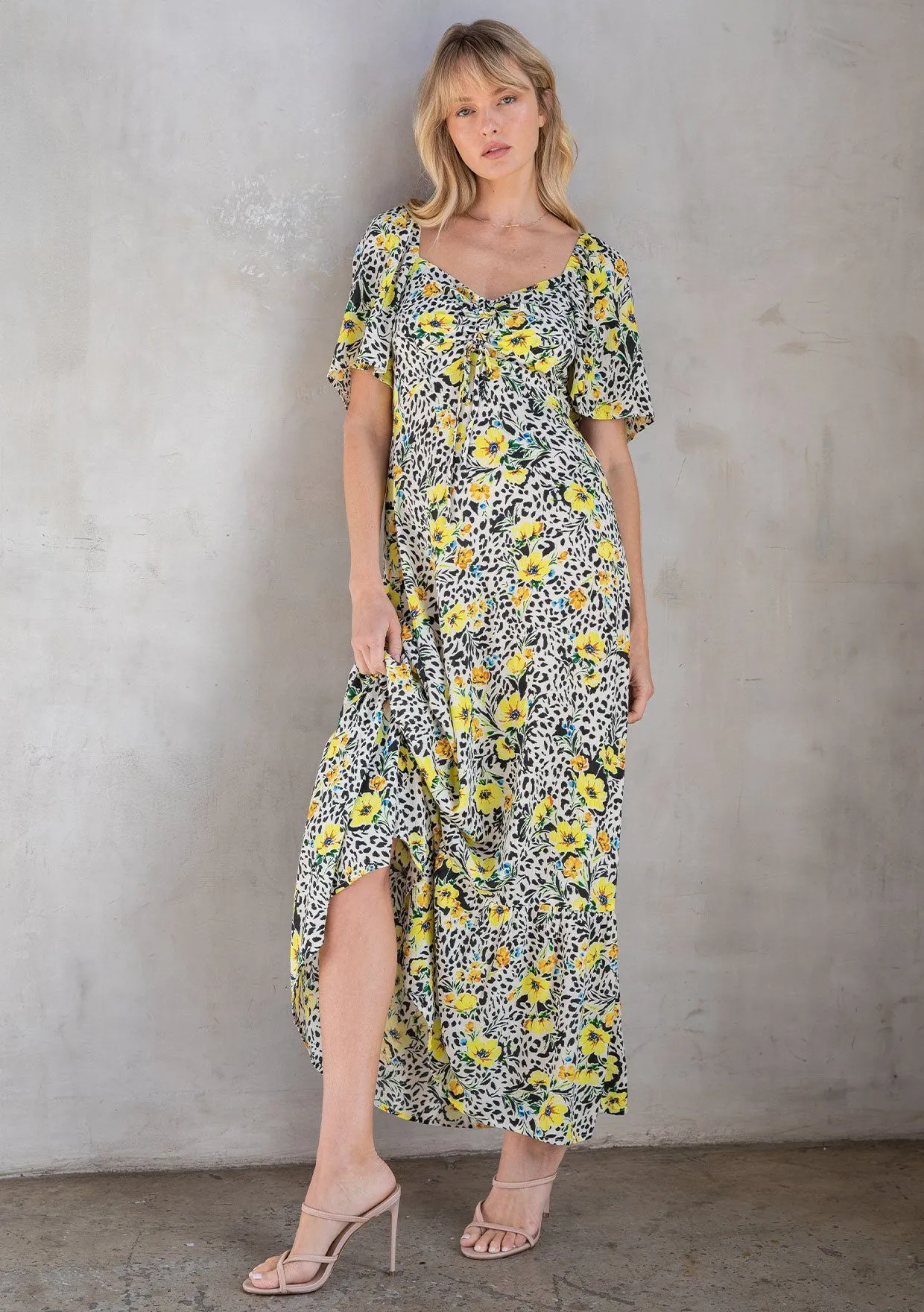 Tuscan Floral Maxi Dress