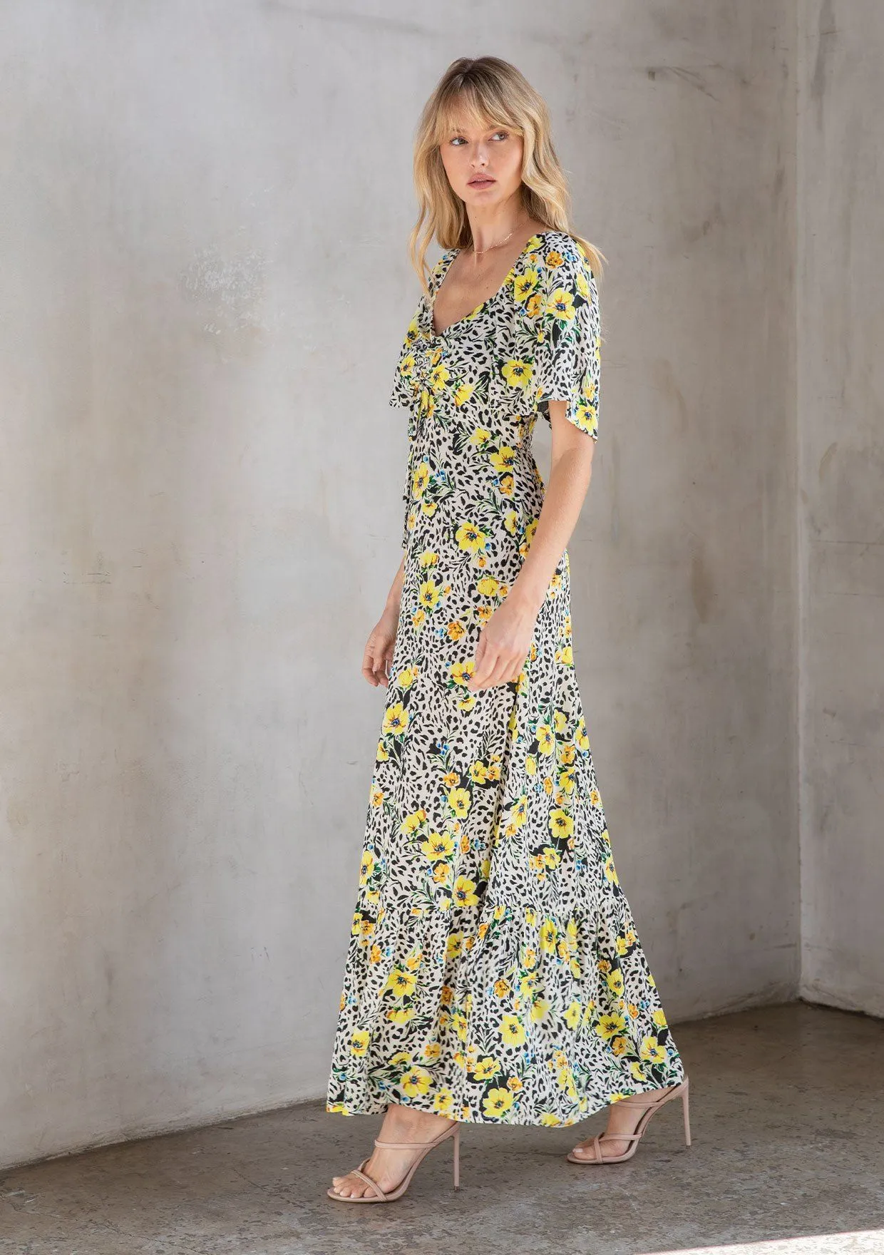 Tuscan Floral Maxi Dress