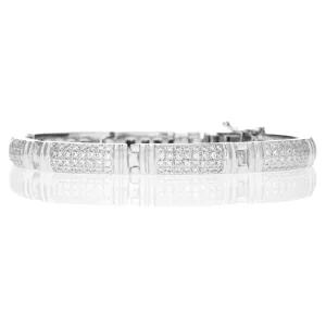 Unisex Diamond Bracelet - Beersheba - 18-Karat White Diamond Bracelet