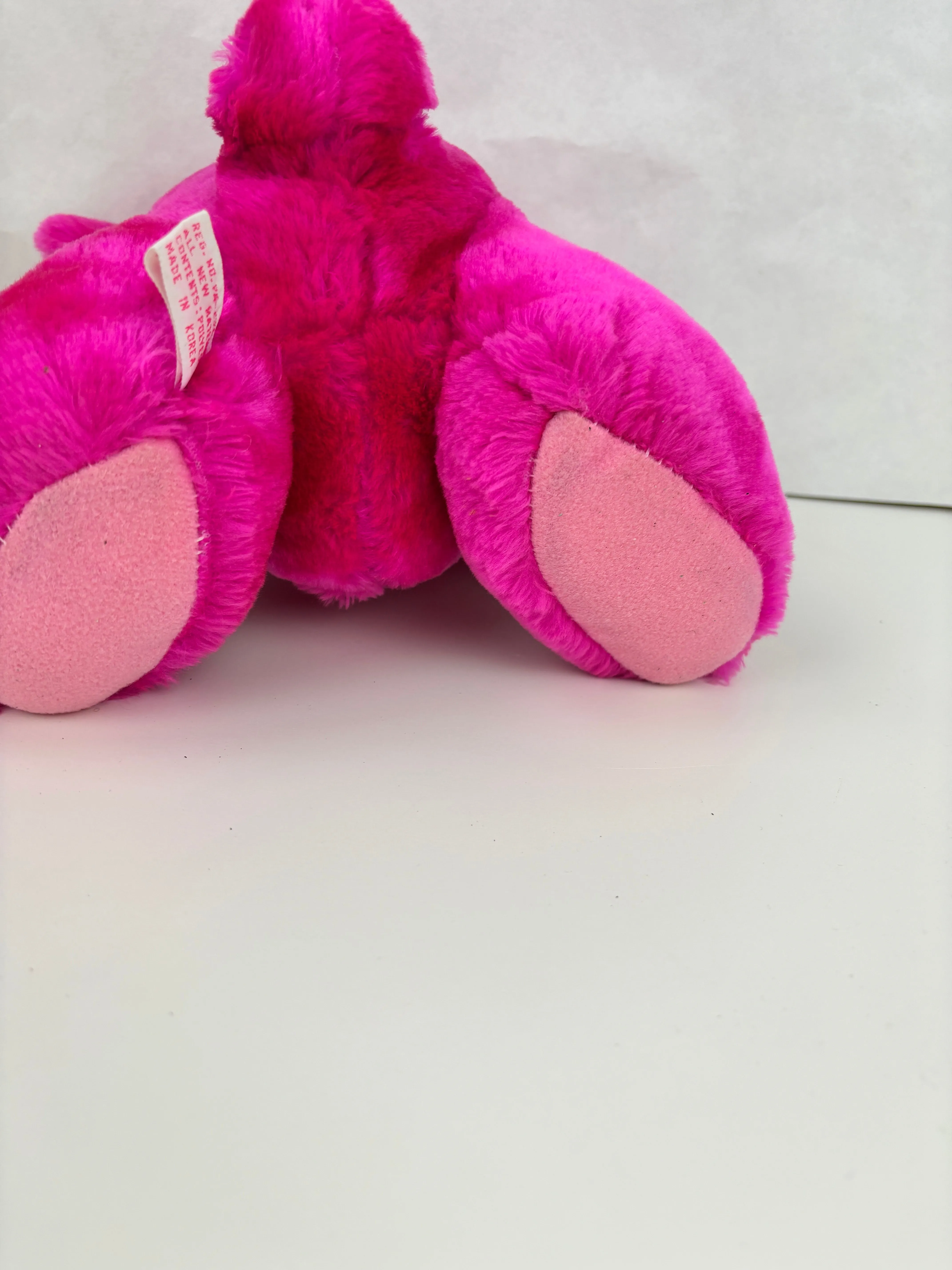 Vintage Kodak Kolorkins Plush Rewind 1989 Stuffed Animal Pink 8" Used W/ Tag