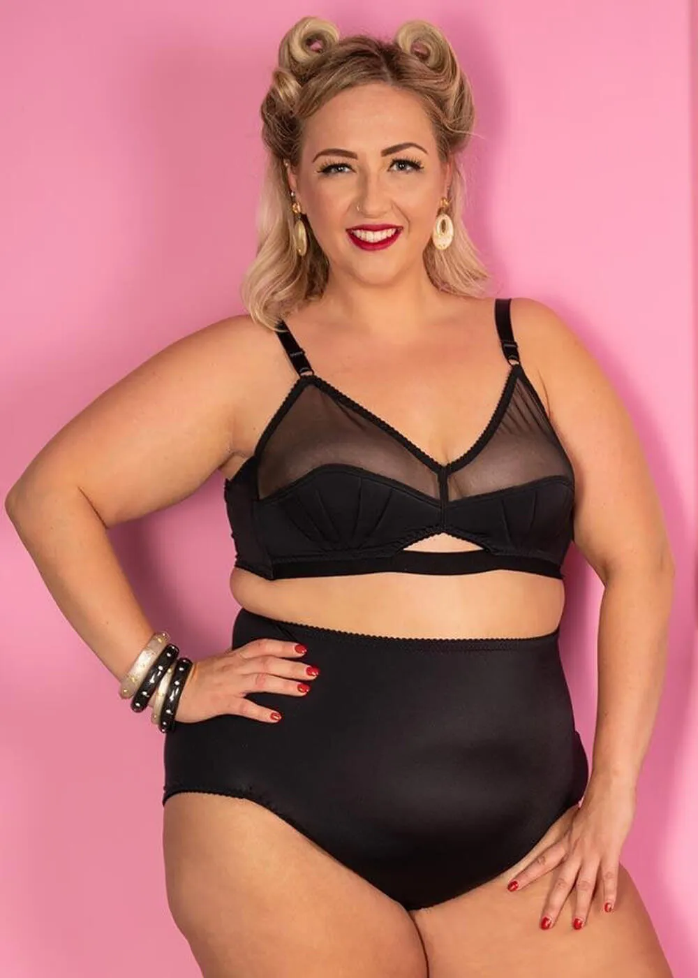 What Katie Did Liz High Waist Knickers Black