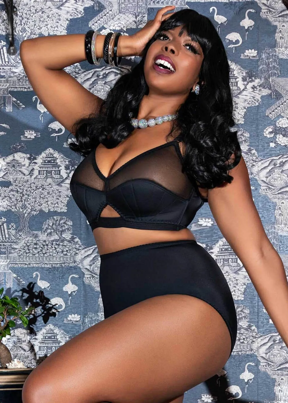 What Katie Did Liz High Waist Knickers Black