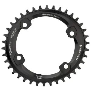 Wolf Tooth Components Elliptical Chainring for Shimano GRX - 42t, 110mm Asymmetric BCD, 4-Bolt