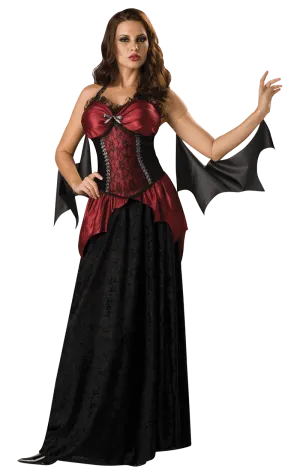 Womens Vampira Waist Cinching Costume