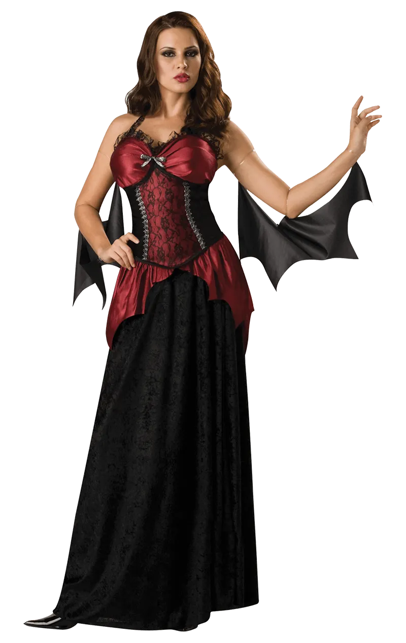 Womens Vampira Waist Cinching Costume