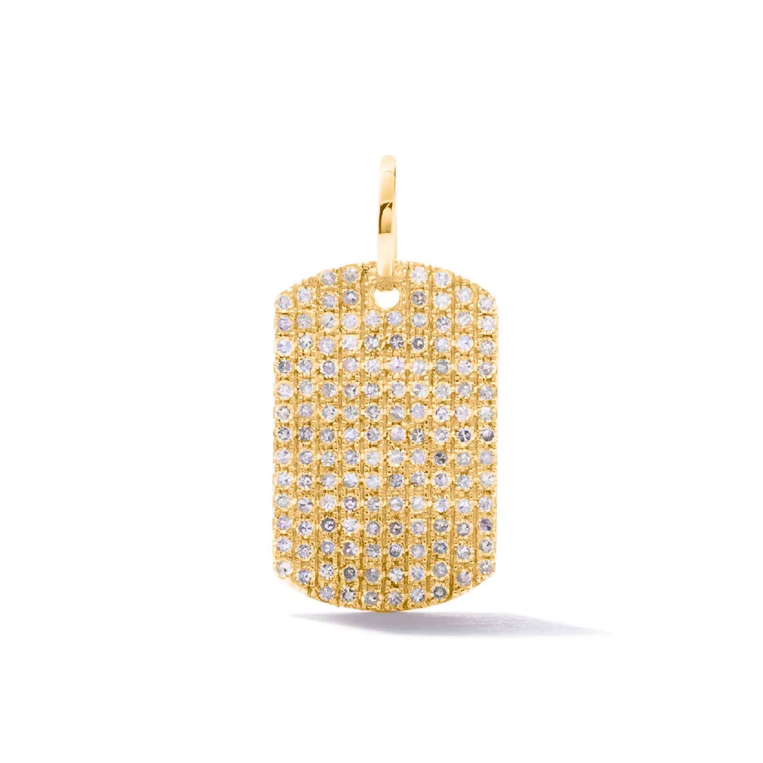 Yellow Curved Pendant on Links Chain Necklace