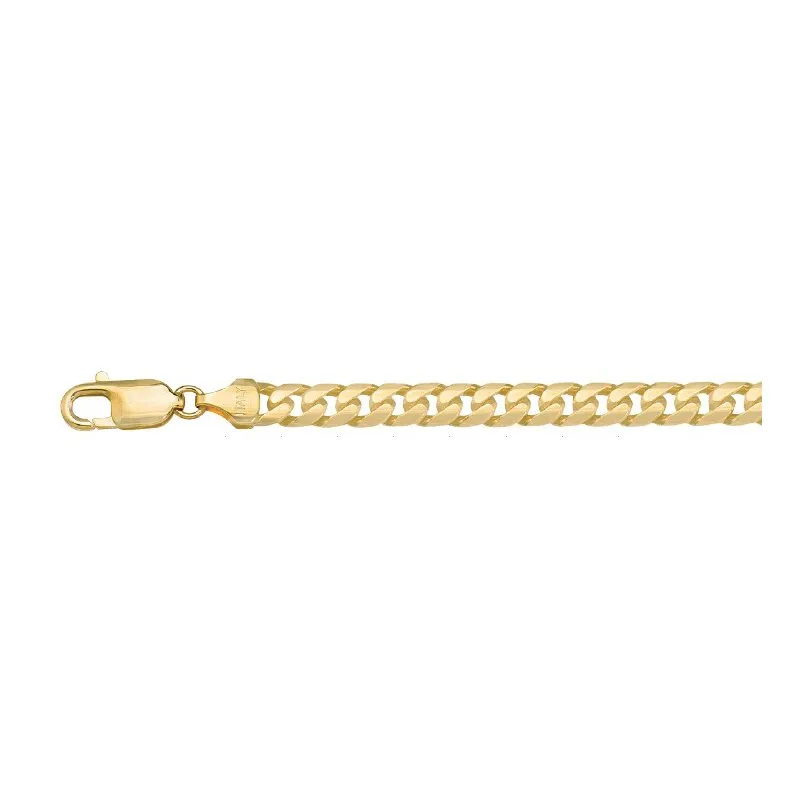 Yellow Gold (5.5mm) Solid Cuban Link Chain (20" - 26")