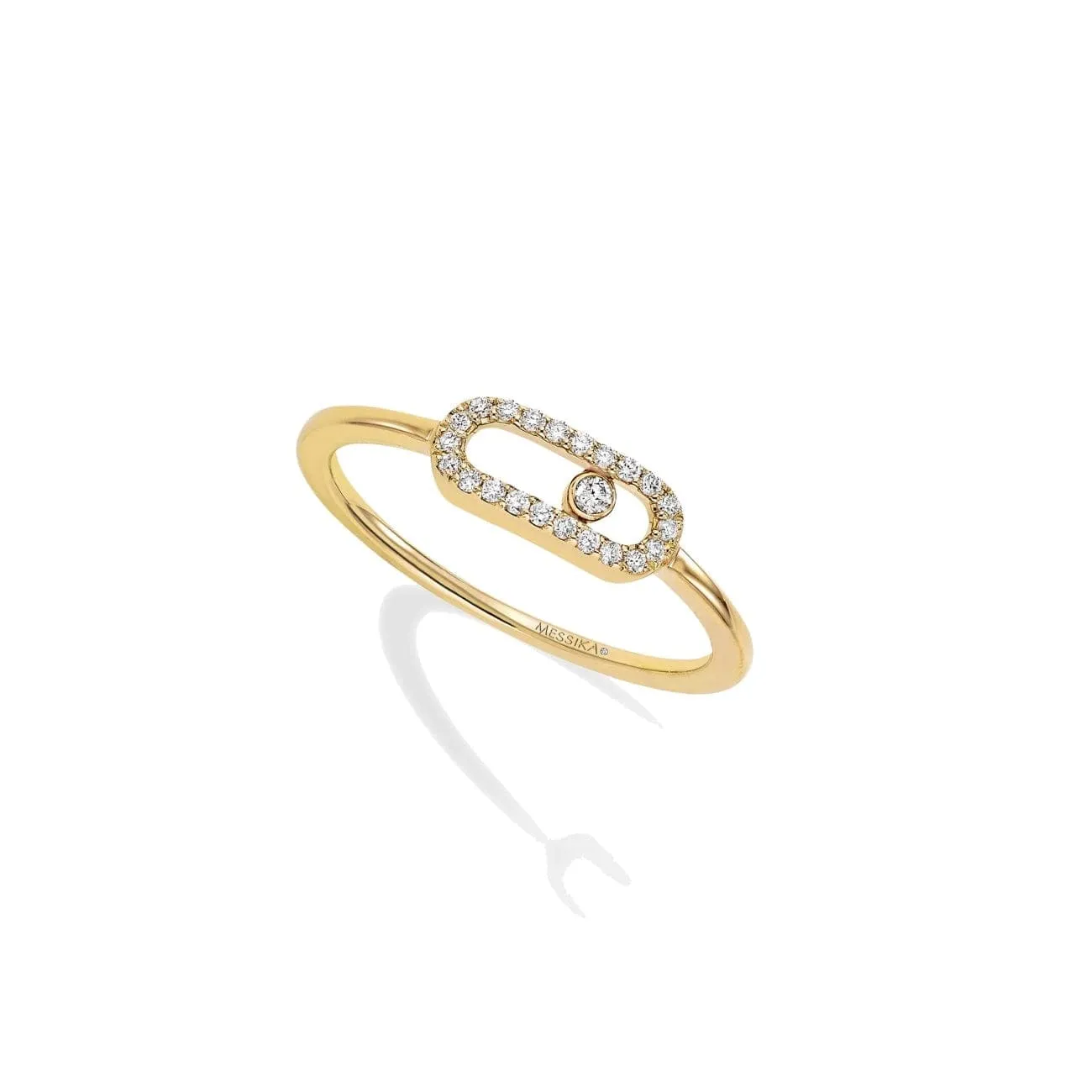 YELLOW GOLD DIAMOND RING MOVE UNO