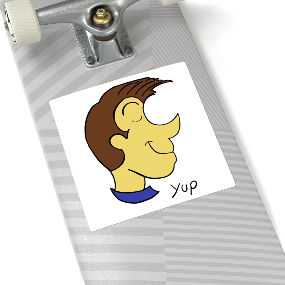 Yup Square Stickers